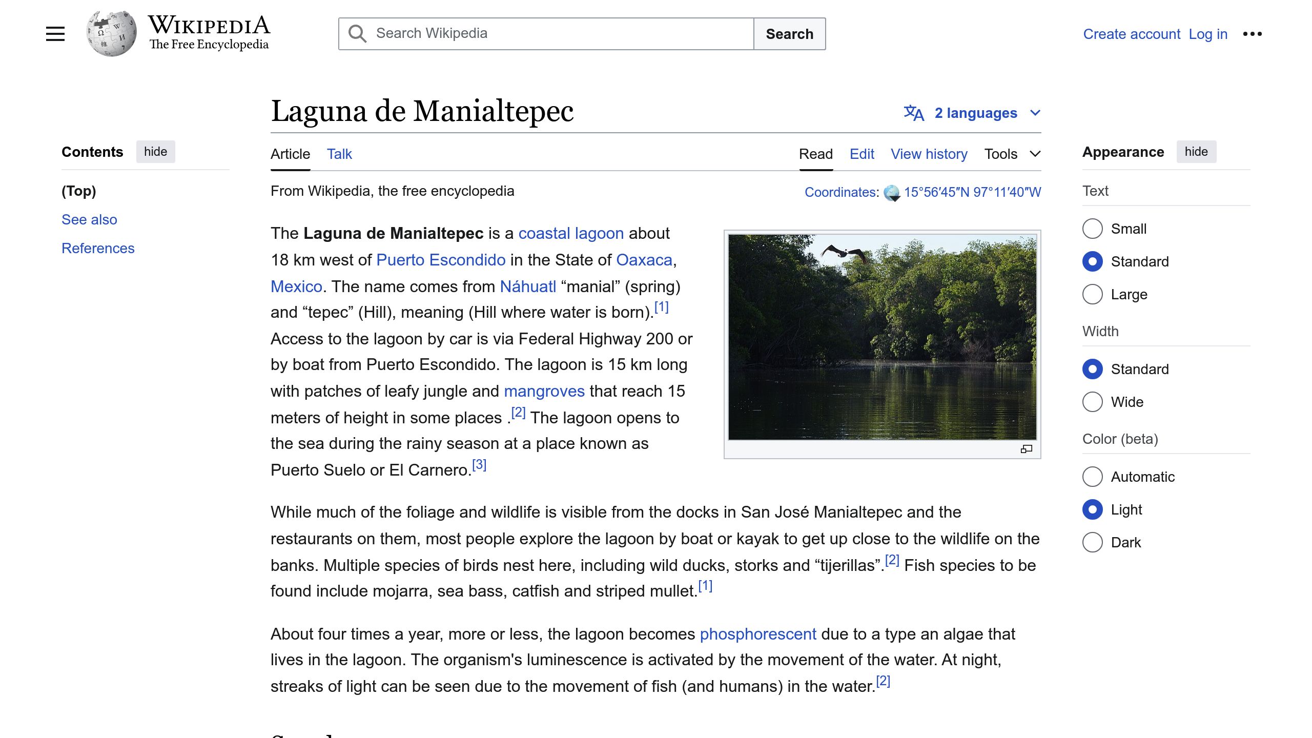 Manialtepec Lagoon